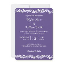 紫外結婚紫シンプル白