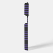 紫外線と木炭5型ストライプ柄 iPhoneケース (右側面)