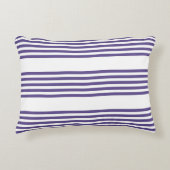 紫外線と白の5つのストライプパターン アクセントクッション (正面)