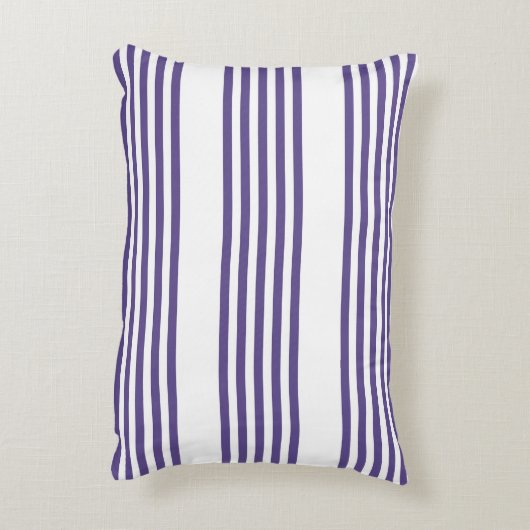紫外線と白の5つのストライプパターン アクセントクッション (裏面(縦))