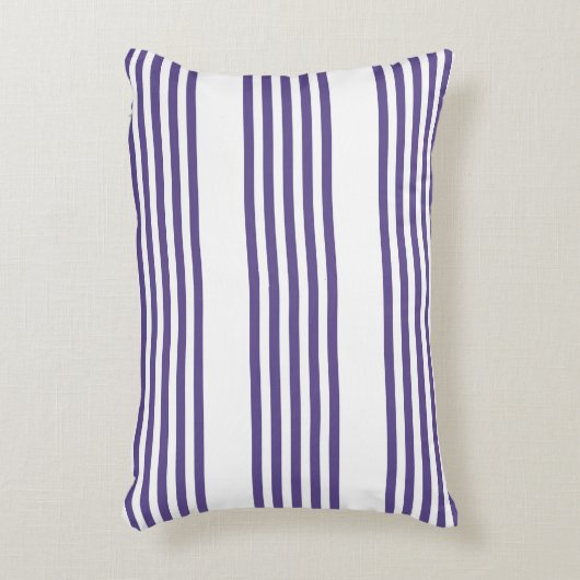 紫外線と白の5つのストライプパターン アクセントクッション (正面(垂直))