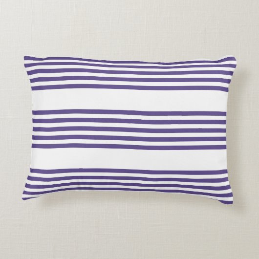 紫外線と白の5つのストライプパターン アクセントクッション (裏面)