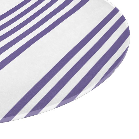 紫外線と白の5つのストライプパターン カッティングボード (角)