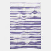 紫外線と白の5つのストライプパターン キッチンタオル (縦)