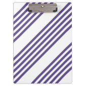紫外線と白の5つのストライプパターン クリップボード (正面)