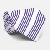 紫外線と白の5つのストライプパターン ネクタイ (ロール)