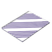 紫外線と白の5つのストライプパターン ノートブック (左側)