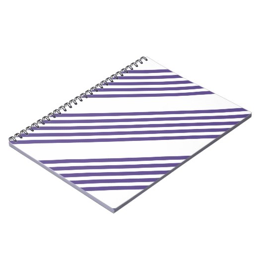 紫外線と白の5つのストライプパターン ノートブック (左側)