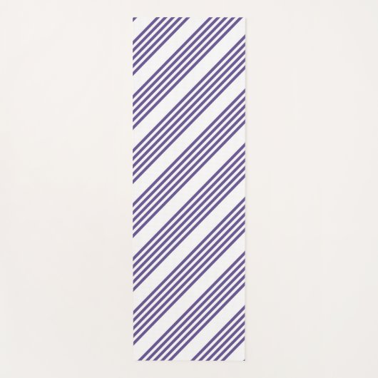 紫外線と白の5つのストライプパターン ヨガマット (正面)