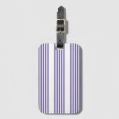 紫外線と白の5つのストライプパターン ラゲッジタグ (正面縦)