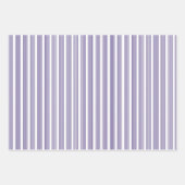 紫外線と白の5つのストライプパターン ラッピングペーパーシート (正面3)