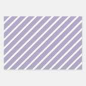 紫外線と白の5つのストライプパターン ラッピングペーパーシート (正面2)