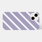 紫外線と白の5つのストライプパターン iPhoneケース (裏面横)