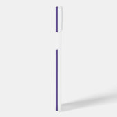 紫外線と白の5つのストライプパターン iPhoneケース (右側面)