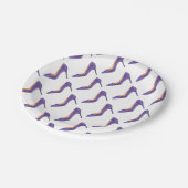 紫外線のハイヒールの靴 ペーパープレート (アングル)