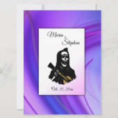 紫外線の死の結婚式招待状 招待状 (裏面)