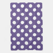 紫外線の白い水玉模様 キッチンタオル (縦)