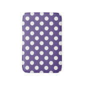 紫外線の白い水玉模様 バスマット (正面縦)