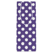 紫外線の白い水玉模様 ワインギフトバッグ (裏面)