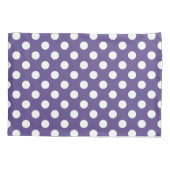 紫外線の白い水玉模様 枕カバー (裏面)