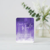 紫外線アートのウェディング食事選択カード エンクロージャーカード (スタンド正面)