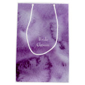 紫外線エレガントヴィンテージ水結婚色 ミディアムペーパーバッグ (裏面)