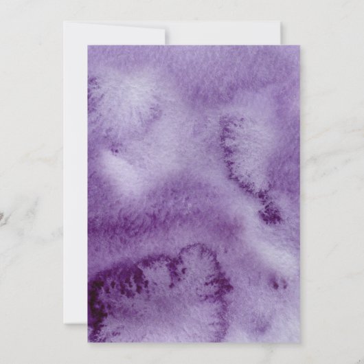 紫外線エレガントヴィンテージ水結婚色 招待状 (裏面)