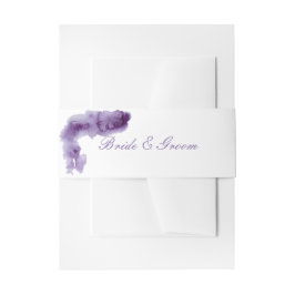 紫外線エレガント水の色結婚の 招待状ベリーバンド