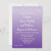 紫外線グラデーション結婚式招待状 招待状 (正面)