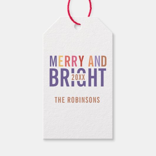 紫外線パレットクリスマス ギフトタグ (正面)