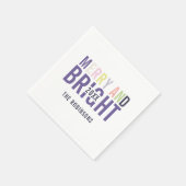 紫外線パレットクリスマス スタンダードカクテルナプキン (角)