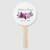 紫外線パープルフローラ結婚ズ ハンドファン (裏面)