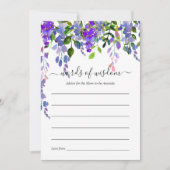 紫外線フローラブライダルシャワーアドバイス 招待状 (正面)