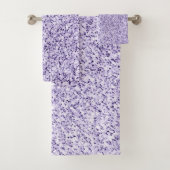 紫外線ライトパープルグリッターのきらめき バスタオルセット (インサイチュ)