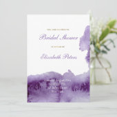 紫外線水エレガント色ブライダルシャワー 招待状 (スタンド正面)