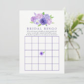 紫外線水彩フローラブライダルシャワービンゴ 招待状 (スタンド正面)