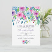 紫外線水彩フローラブライダルシャワー 招待状 (スタンド正面)