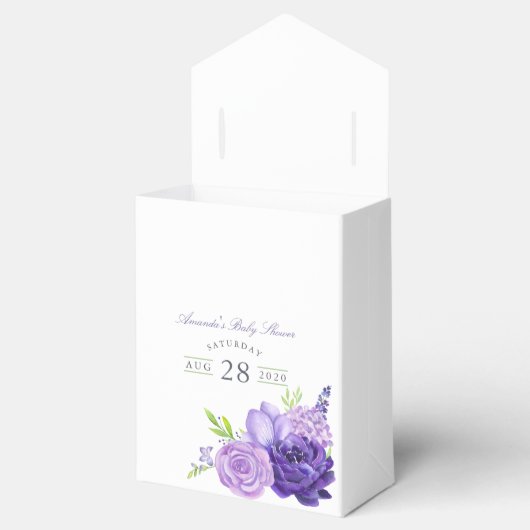 紫外線水彩フローラベビーシャワー フェイバーボックス (オープン)