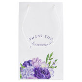 紫外線水彩フローラ結婚式の引き出物 スモールペーパーバッグ (裏面)