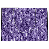 紫外線紫グリッタースパークルスモノグラム ラージペーパーバッグ (裏面)