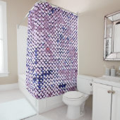 紫外線鮮やかなシークイングリッターの光沢のあるテクスチャ。GL シャワーカーテン (インサイチュ)