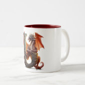 紫外線：ドラゴンカワイカップ – U型 ツートーンマグカップ (正面右)