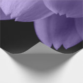 紫外花びら黒 ラッピングペーパー (角)