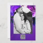 紫外鮮やか紫フローラファンタジーブライダル 招待状 (裏面)