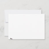 紫大切の孔雀、ティール（緑がかった色）、緑の反応 出欠カード (裏面)