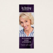 紫大理石記念葬式祈りの言葉しおり (正面)