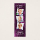 紫大理石3写真詩葬儀祈りの言葉しおり (正面)