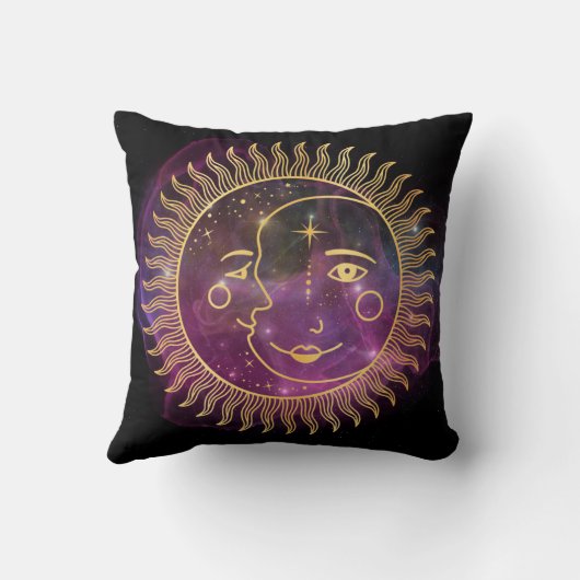 紫天日と月 クッション (裏面)