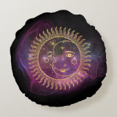 紫天日と月 ラウンドクッション (裏面)