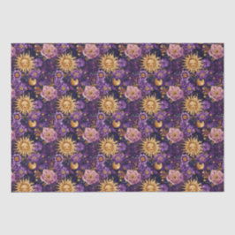 紫天空フローラ太陽の月と星 薄葉紙